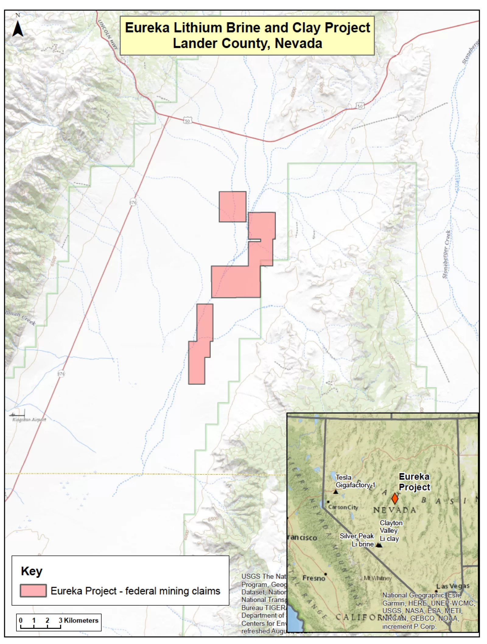 Eureka 2022 claim map