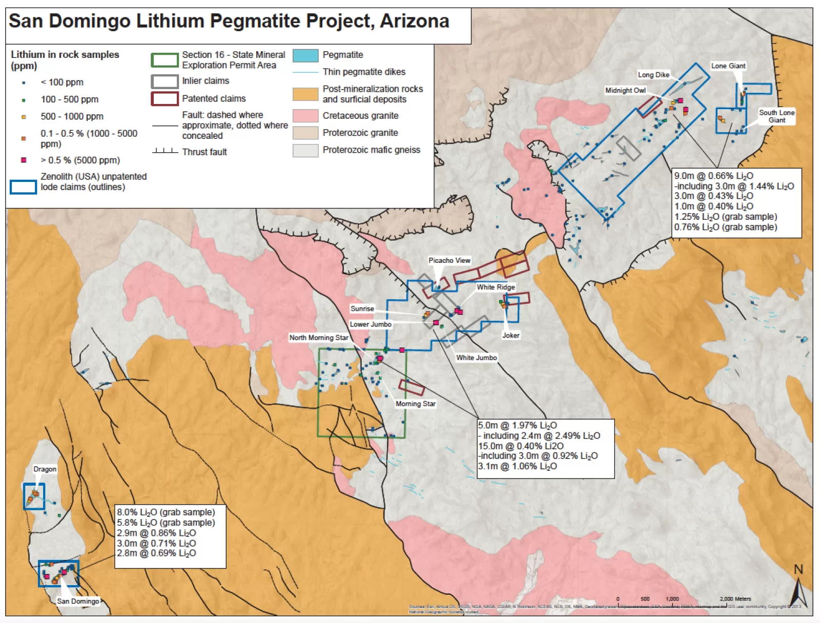 San Domingo Geology Map